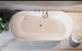 Ванна акрилова Besco Deeva 160х75 см з білим сифоном глянцевий білий #WWA-160-DBI