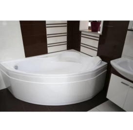 Ванна акриловая Besco Delfina 166х107 см правосторонняя глянцевый белый #WAD-166-NP