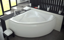 Ванна акриловая Besco Ewa 134х134 см глянцевый белый #WAE-135-NS