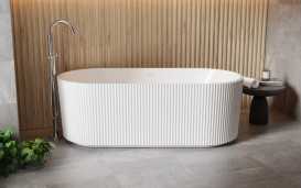 Ванна акриловая Besco Giuliana 150х75 см с сифоном хром глянцевый белый #WAS-150-GL
