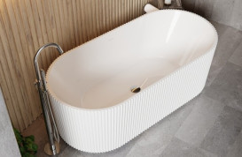 Ванна акриловая Besco Giuliana 170х80 см с сифоном клик-клак хром глянцевый белый #WAS-170-GL