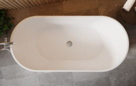 Ванна акриловая Besco Giuliana 170х80 см с сифоном клик-клак хром глянцевый белый #WAS-170-GL