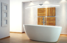 Ванна акриловая Besco Goya 142х62 см с сифоном клик-клак хром глянцевый белый #WMD-140-G