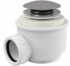 Ванна акриловая Besco Goya 142х62 см с сифоном клик-клак хром глянцевый белый #WMD-140-G