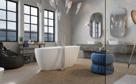 Ванна акриловая Besco Goya A-Line 170х80 см с сифоном клик-клак хром глянцевый белый #WAS-170-G