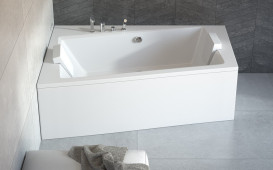 Ванна акриловая Besco Infinity 150х90 см левосторонняя глянцевый белый #WAI-150-NL