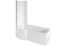 Ванна акриловая Besco Inspiro 160х70 см левосторонняя глянцевый белый #WAI-160-NLE