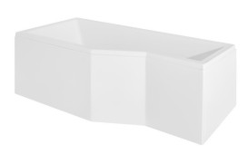 Ванна акрилова Besco Integra 150х75 см лівостороння глянсовий білий #WAI-150-PL