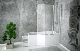 Ванна акриловая Besco Integra 170х75 см правосторонняя глянцевый белый #WAI-170-PP