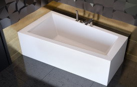 Ванна акриловая Besco Intima 150х85 см левосторонняя глянцевый белый #WAIT-150-NL