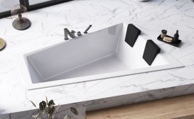 Ванна акрилова Besco Intima Duo Slim 170х125 см правостороння глянсовий білий #WAID-170-SP