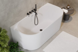 Ванна акриловая Besco Leya 170х78 см с сифоном клик-клак хром глянцевый белый #WAS-170-L