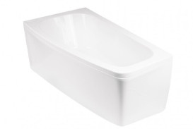 Ванна акриловая Besco Luna 150х80 см левосторонняя глянцевый белый #WAL-150-NL