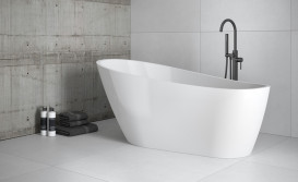 Ванна акрилова Besco Melody 150х80 см із сифоном клік-клак білий глянсовий білий #WAS-150-MBI