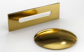 Ванна акриловая Besco Melody 170х80 см с сифоном клик-клак золото глянцевый белый #WAS-170-MZL