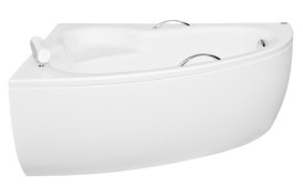 Ванна акриловая Besco Natalia 150х100 см левосторонняя глянцевый белый #WAN-150-NL