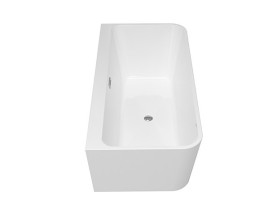 Ванна акриловая Besco Varya 170х80 см с сифоном клик-клак хром глянцевый белый #WAS-170-VR