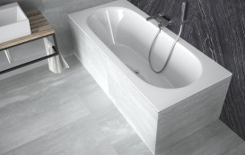 Ванна акриловая Besco Vitae Slim 150х75 см глянцевый белый #WAV-150-SL