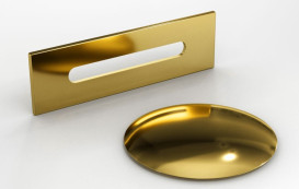 Ванна акриловая Besco Zoya 170х80 см правосторонняя с сифоном клик-клак золото глянцевый белый #WAS-170-ZPZ