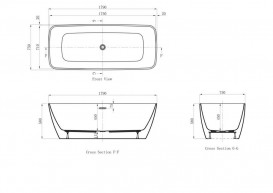 Ванна акриловая Devit Iven 179х75 см отдельностоящая с ножками белый 18075141