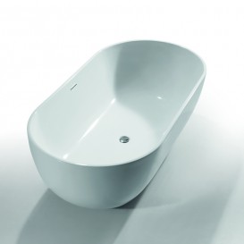 Ванна акриловая Devit Ovale 178х90 см отдельностоящая с ножками белый 18090136