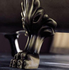 Ванна акрилова Gruppo Treesse Epoca 170х80 см білий фурнітура бронза V507100BR