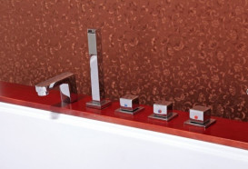 Ванна акрилова Iris 150х150х70 см з гідромасажем та аеромасажем білий TLP-667