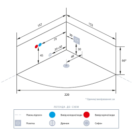 Ванна акриловая Iris 152х152х63 см с гидромассажем и аэромассажем белый TLP-638 new