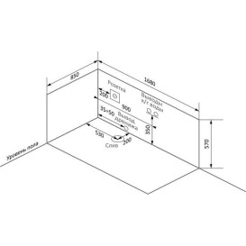 Ванна акрилова Iris 168х85 см з гідромасажем білий TLP-633-G new