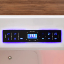 Ванна акриловая Iris 170х90 см с гидромассажем и аэромассажем белый TLP-679 new