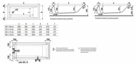 Ванна акриловая Jika Cubito 160х70 см прямоугольная белый H2204200000001