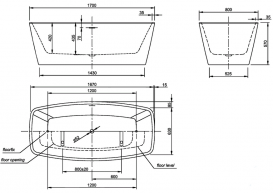 Ванна акриловая Knief Cube 170x80 см отдельностоящая белый 0100-284-06
