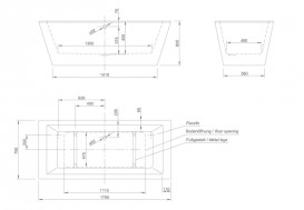 Ванна акрилова Knief Culture 180x80 см окремостояча білий 0100-268