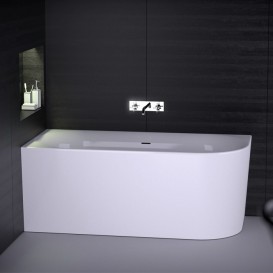 Ванна акриловая Knief Fresh Right 180x80 см с щелевым переливом белый глянцевый 0100232+010009106S