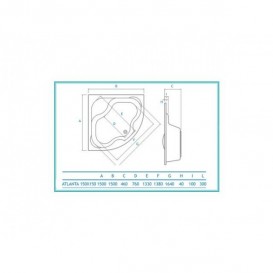 Ванна акриловая Koller Pool Atlanta 150х150 см угловая ATLANTA150X150
