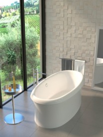 Ванна акрилова Koller Pool Round 180x90 см овальна ROUND180X90