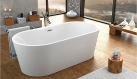 Ванна акриловая Kolpa San Comodo-FS 185x90 см с системой воздушного массажа белый/серый 518060