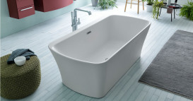 Ванна акриловая Kolpa San Marilyn-FS 180x90 см/MO с системой воздушного массажа отдельно стоящая белый 596450