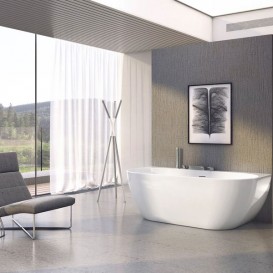 Ванна акриловая отдельно стоящая Ravak Freedom W 166х80 белая XC00100024