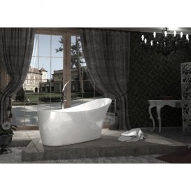 Ванна акрилова окремостояча Roca Dignity 159х70 з панеллю біла A24T441000