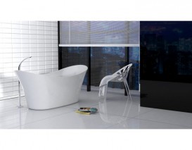 Ванна акриловая отдельностоящая Roca Harmony 170х70 с панелью и сифоном click-clack белая A24T273000