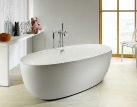 Ванна акриловая отдельностоящая Roca Virginia 170х80 с панелью и сифоном белая A24T438000
