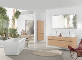 Ванна акриловая отдельностоящая Villeroy & Boch коллекции Squaro Edge 12 180x80 белая UBQ180SQE7PDV-01