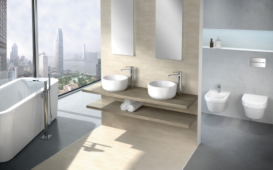 Ванна акриловая отдельностоящая Villeroy & Boch коллекции Squaro Edge 12 180x80 белая UBQ180SQE7PDV-01