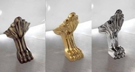 Ванна акрилова овальна Kerasan Retro на металевих ніжках хром 170х77 чорно-біла 105690