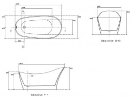 Ванна акрилова овальна Kerasan Waldorf свободностоящая 167х82 біла 743201