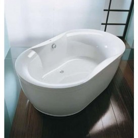 Ванна акриловая овальная Kolpa San Gloriana 190x110 с опорным каркасом, панелью и слив-переливом белый 787068