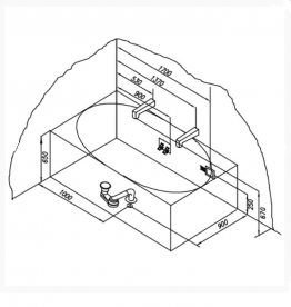 Ванна акриловая овальная Kolpa San Gloriana 190x110 с опорным каркасом, панелью и слив-переливом белый 787068