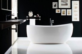 Ванна акриловая овальная PoolSpa коллекция Future 180х85 с донным клапаном и слив-переливом белый PWKPF10ZP0C0000