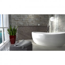 Ванна акриловая овальная PoolSpa коллекция Future 180х85 с донным клапаном и слив-переливом белый PWKPF10ZP0C0000